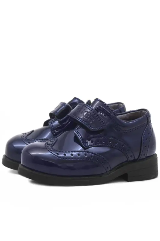 Titan Patent Leather Velcro Classic Baby Boy Shoes - 4
