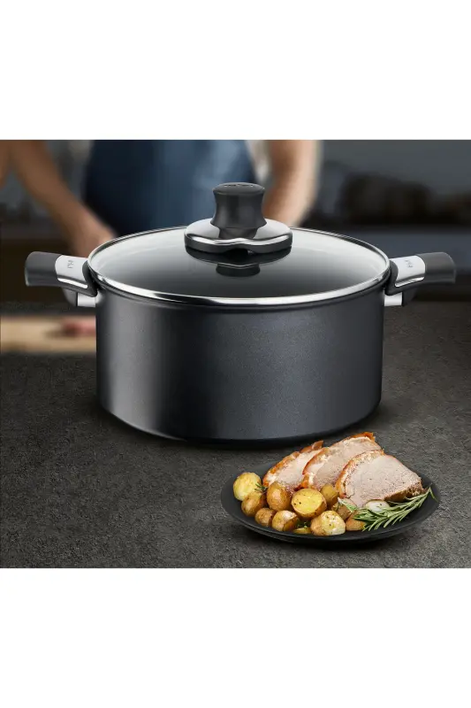 Titanium 1x Excellence Induction Base Deep Pot - 20 Cm - 6