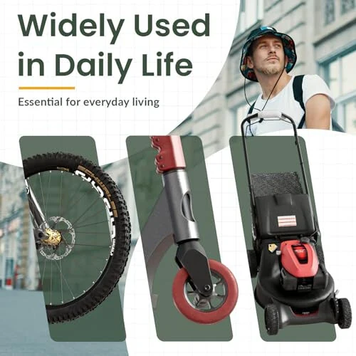 Titanker Velosiped Qulf, Velosiped Qulf 4 Fut Kabel Qulf 1/2 Dyuyimli Qayta Tiklanadigan Velosiped Qulf Kombinatsiyasi O'rnatish Braketi bilan, Velosiped, Elektrikli Skuter, Motosiklet Uchun Velosiped Aksessuarlari - 8