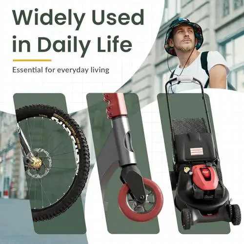 Titanker Velosiped Qulf, Velosiped Qulf 4 Fut Kabel Qulf 1/2 Dyuyimli Qayta Tiklanadigan Velosiped Qulf Kombinatsiyasi O'rnatish Braketi bilan, Velosiped, Elektrikli Skuter, Motosiklet Uchun Velosiped Aksessuarlari - 8