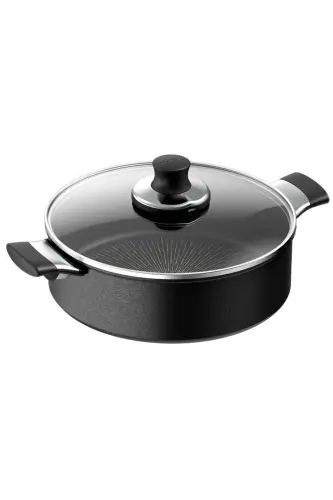 Titanyum 6X Excellence 28 Cm İndüksiyon Tabanlı Kısa Tencere - 2100119571 - TEFAL (1)