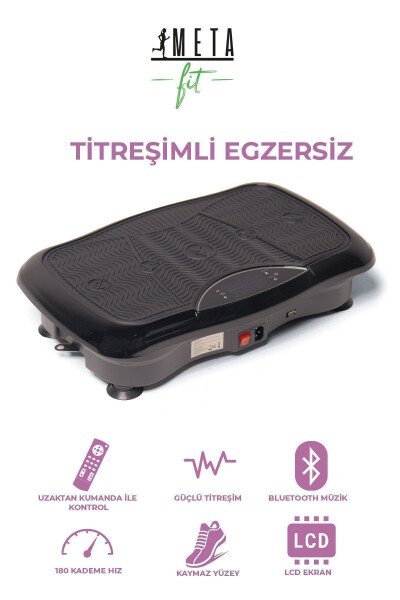 Titreşimli Egzersiz Spor Masaj Sıkılaşma Aleti Zayıflama Selülit Osilasyon Cihazı Vibration Plate - 17