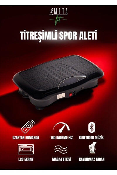 Titreşimli Egzersiz Spor Masaj Sıkılaşma Aleti Zayıflama Selülit Osilasyon Cihazı Vibration Plate - 1