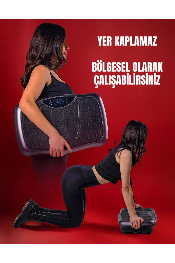 Titreşimli Egzersiz Spor Masaj Sıkılaşma Aleti Zayıflama Selülit Osilasyon Cihazı Vibration Plate - 3