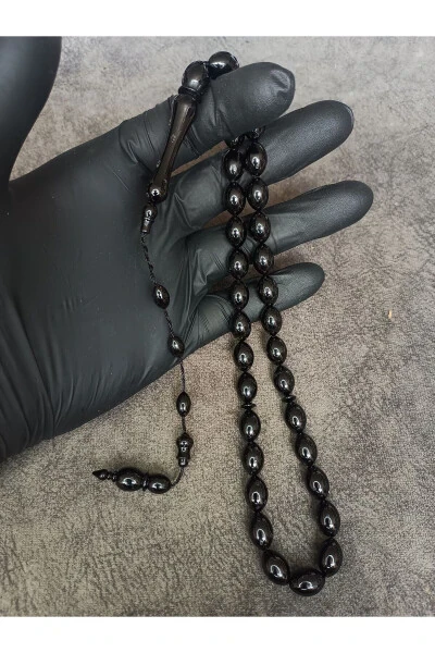 Tizimli Qora Sohta Amber Tasbeh - Modazone