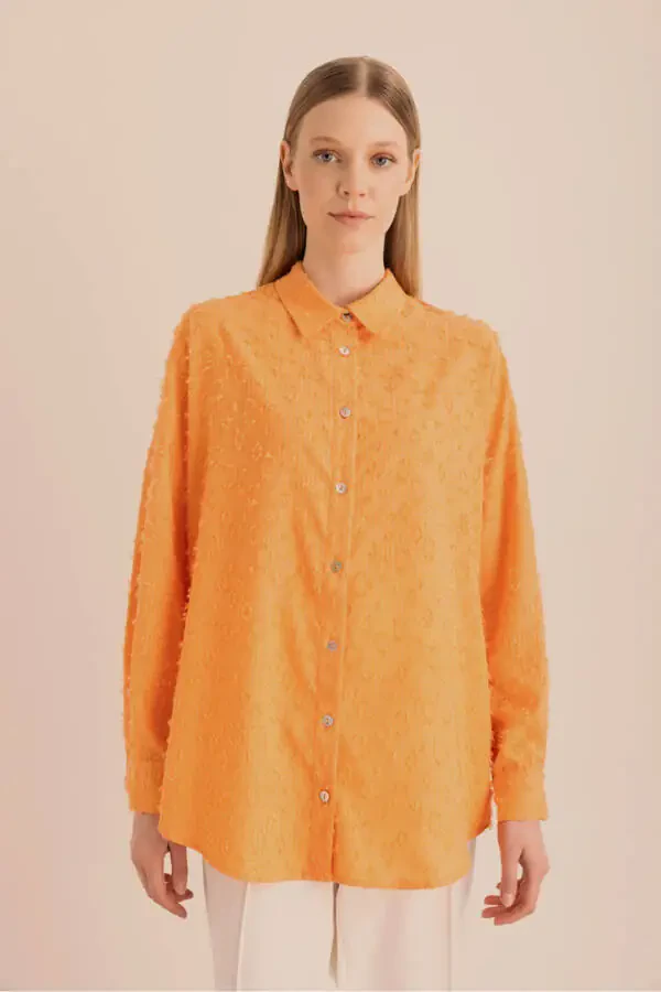 Тканевая туника с кисточками - 6