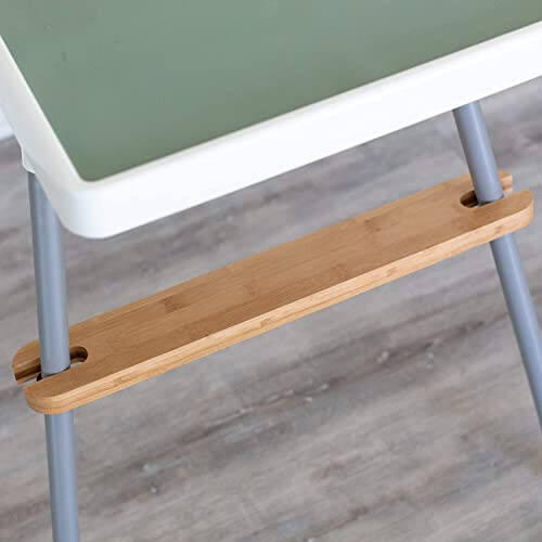 TLBB High Chair Footrest, Adjustable Height Natural Bamboo Baby Highchairs Pedal, Suitable for IKEA Antilop High Chair Footstool - 28