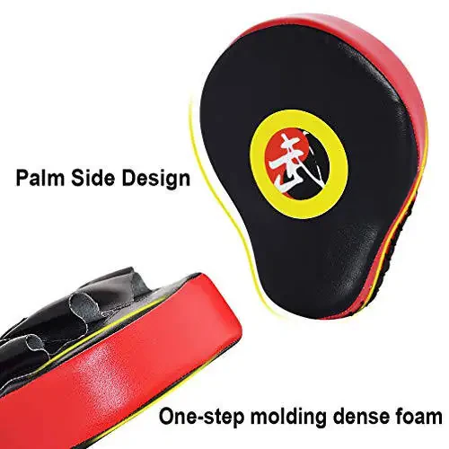 TLBTEK 2 dona Egilgan Teshikli Qo'lqoplar Boks Padlari Qo'l Nishoni Boks Qo'lqoplari Mashg'ulotlarga Mo'ljallangan Fokus Padlari Kikboks Muay Tay MMA Jang San'ati UFC Teshikli Qo'lqoplar Bolalar, Erkaklar va Ayollar Uchun - 3