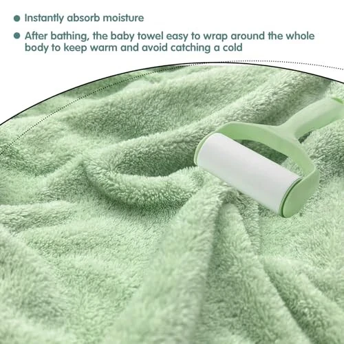 TMIELYBS Hooded Baby Towels, 2 Packs Premium Soft Baby Bath Towels with Hood for Babies, Toddler, Infant - Ultra Absorbent, Baby Stuff Shower as Best Gifts for Boys and Girls (2Pack) - 12