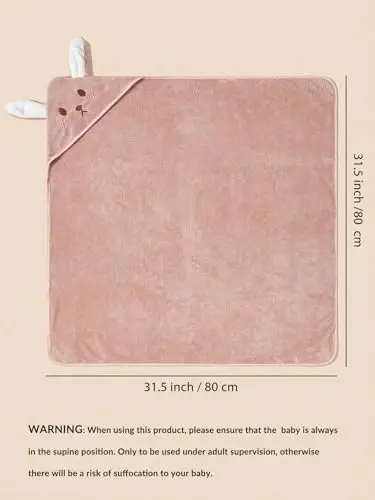 TMIELYBS Kapüşonlu Bebek Havluları, 2'li Paket Premium Yumuşak Kapüşonlu Bebek Banyo Havluları Bebekler, Yeni Yürümeye Başlayan Çocuklar, Bebekler için - Ultra Emici, Erkek ve Kız Çocuklar için En İyi Hediye Olarak Bebek Eşyaları Duşu (2'li Paket) - 2