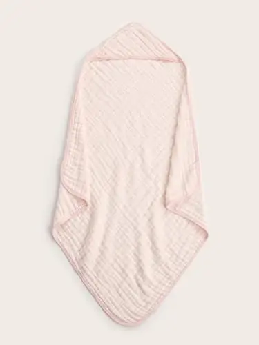 TMIELYBS Muslin Hooded Baby Towels 4Pack - 32x32 Inches, Premium 6-Layer 100% Cotton Extra Soft Absorbent Bath Towels for Infant, Newborn Gift Set (4 Pure Colors) - 2