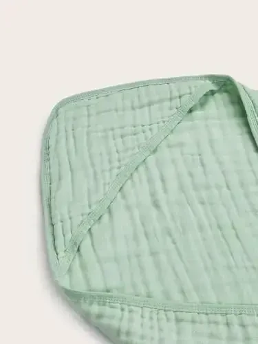 TMIELYBS Муслиновые полотенца с капюшоном для младенцев 4 шт. - 32x32 дюйма, Премиальные 6-слойные 100% хлопковые очень мягкие впитывающие банные полотенца для младенцев, подарочный набор для новорожденных (4 чистых цвета) - 7