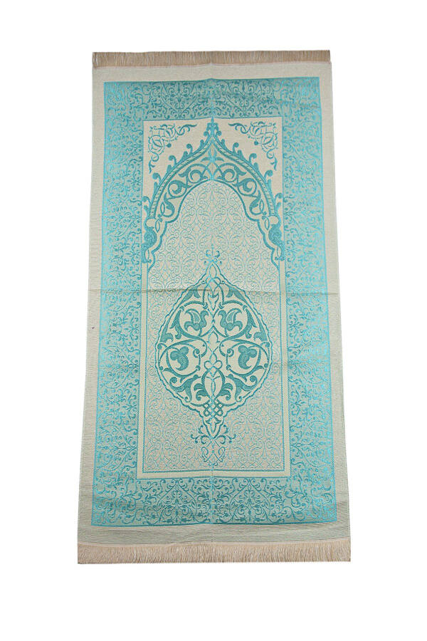 To My Dear Father, Special Cylinder Box Set with Prayer Rug and Pearl Tasbeeh - Blue - 3