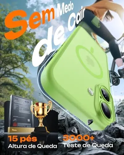 TOCOL for iPhone 17 Case, Full Camera Protection, Built-in Magnetic Ring, Compatible with Magsafe Charger, Drop Protection, Translucent Matte Phone Case for iPhone 17 6.3 inch (Light Green) - 4