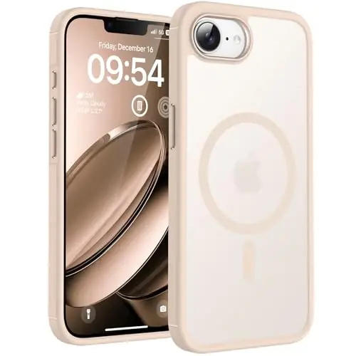 TOCOL for iPhone 17e Case, Compatible with Magsafe, Military Drop Protection, Slim Translucent Matte Shockproof for iPhone 17 e Case 6.1 inch (Desert) 