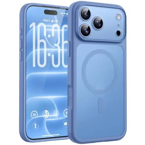TOCOL for iPhone 18 Pro Case Light Blue, Compatible with MagSafe | Built-in Magnets, Camera Control Cover, Full Camera & Military-Grade Protection Anti-Slip Slim Translucent Matte Phone Case - 1