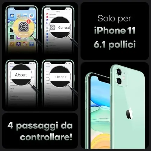 TOCOL iPhone 11 G‘ilof uchun, Magsafe bilan mos keladi, To‘liq kamera himoyasi, O‘rnatilgan magnitlar, Tomchidan himoya, Tiniq matli telefon g‘ilofi iPhone 11 6.1 dyuym uchun (Och binafsha) - TOCOL (1)