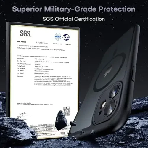 TOCOL Magnetic for iPhone 11 Case, Upgraded Full Camera Protection, Compatible with Magsafe, Military Grade Protection, Bumper for iPhone 11 6.1 Inch, (Black) - 4