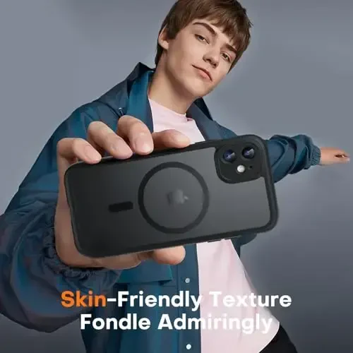 TOCOL Magnetic for iPhone 11 Case, Upgraded Full Camera Protection, Compatible with Magsafe, Military Grade Protection, Bumper for iPhone 11 6.1 Inch, (Black) - 6