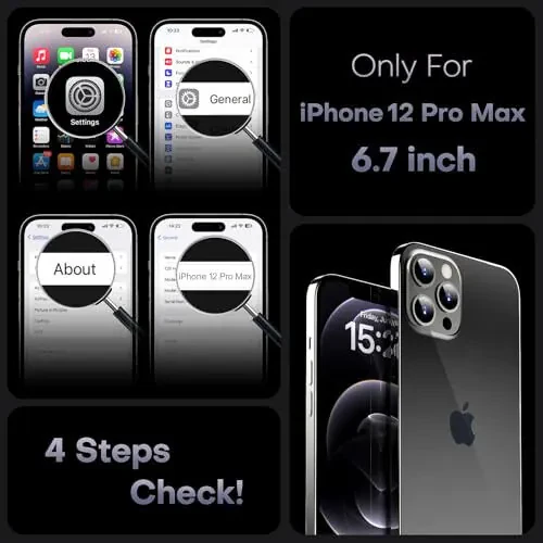 TOCOL iPhone 12 Pro Max uchun 3 ta 1 da Magnitli Qopqoq - MODAZONE (1)