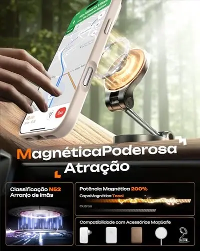 TOCOL Magnetic for 16 Pro Max Case, Takomillashtirilgan To'liq Kamera Himoyasi, Magsafe bilan Mos, 16FT Tushishdan Himoya, Yarim O'tkazgichli Mat Orqa Bumper Telefon Qopqog'i 16 ProMax 6.9-Dyuym (Sahro) - 4