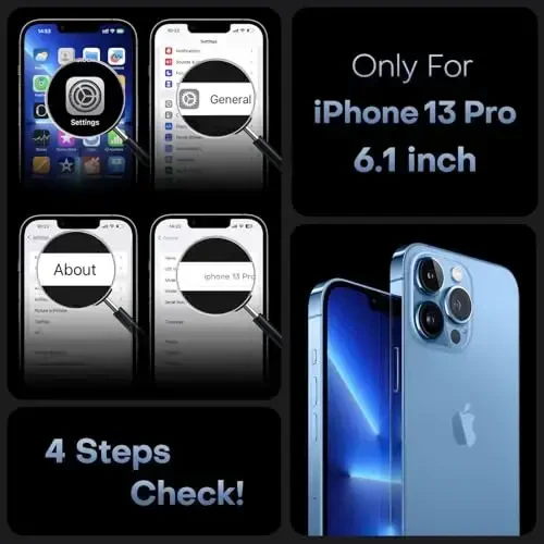 TOCOL Magnetic for iPhone 13 Pro Case Upgraded Full Camera Protection Compatible with Magsafe Drop Protection Translucent Matte Back Bumper Phone Cover 6.1-Inch（Light Blue） - 2