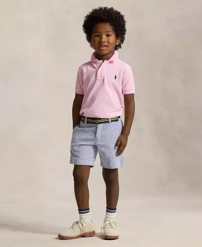 Toddler and Little Boys Cotton Mesh Polo Shirt-Carmel Pink - POLO RALPH LAUREN (1)