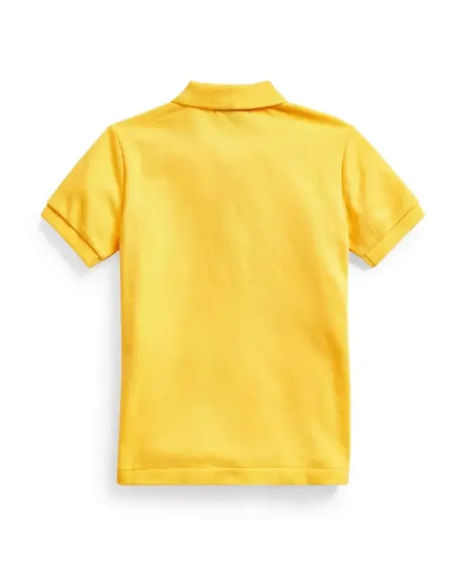 Toddler and Little Boys Cotton Mesh Polo Shirt-Yellowfin - 2