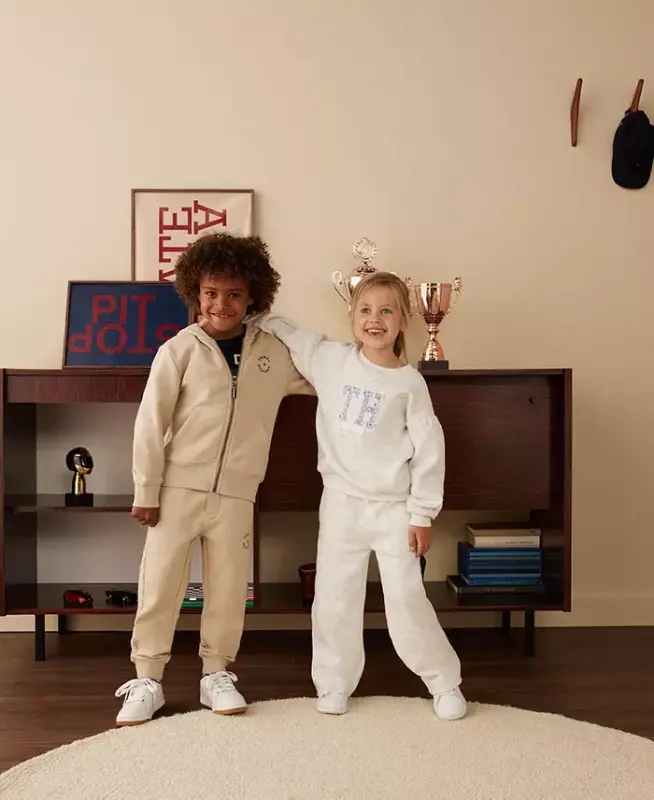 Toddler and Little Boys Essential Soft Fleece Joggers-Hummus - TOMMY HILFIGER