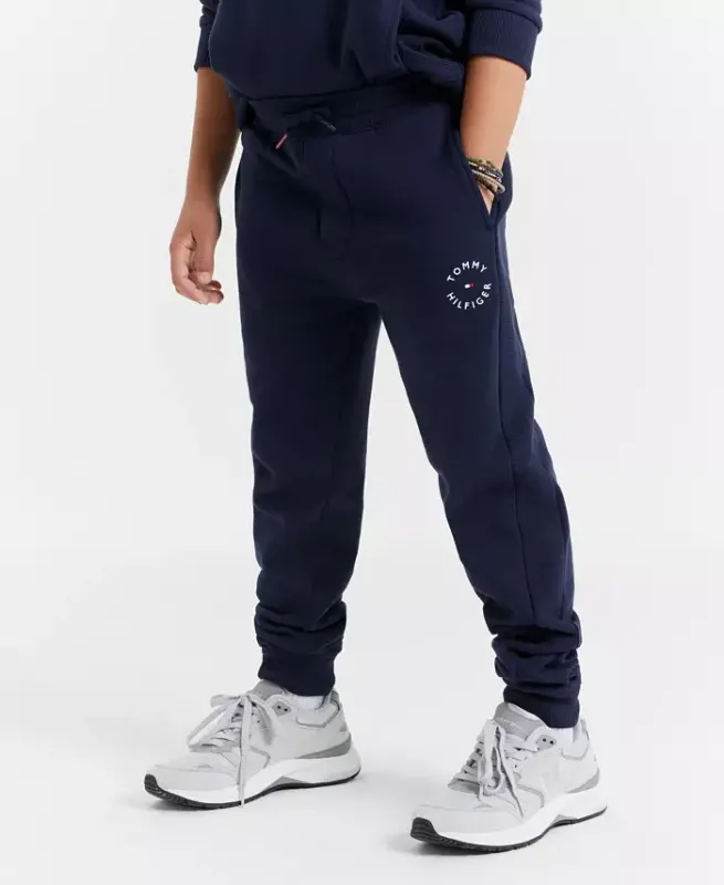 Toddler and Little Boys Essential Soft Fleece Joggers-Navy blazer - TOMMY HILFIGER