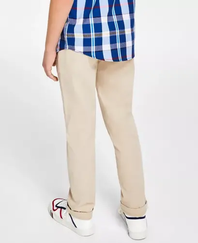 Toddler and Little Boys Flat-Front Stretch Chino Pants - 3