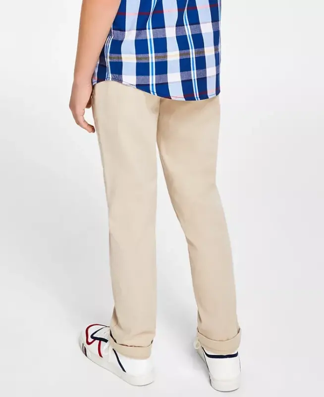 Toddler and Little Boys Flat-Front Stretch Chino Pants - 1