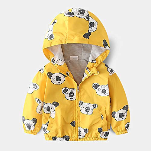 Toddler Baby Boys Cartoon Dinosaur Print Hooded Jacket Long Sleeve Windproof Coats Zip Up Trench Windbreaker Outerwear - 2