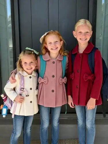 Toddler Baby Girl Coats Kids Thick Cloak Jacket Fall Winter Outwear Clothes | Toddler Pea Coat,Button Down Overcoat,Long Sleeve,Warm Outerwear,Solid Color,Bowknot,Baby Coat,3 Months-3T - 2