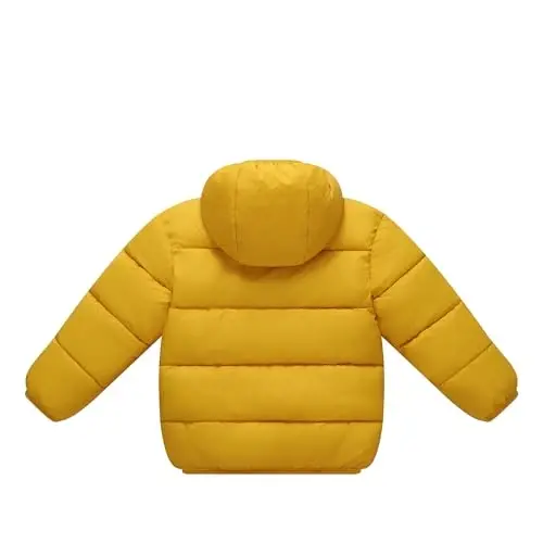 Toddler Baby Hooded Down Jacket Boys Girls Kids Thicken Warm Winter Coat Outerwear 1-7t - KIMJUN (1)