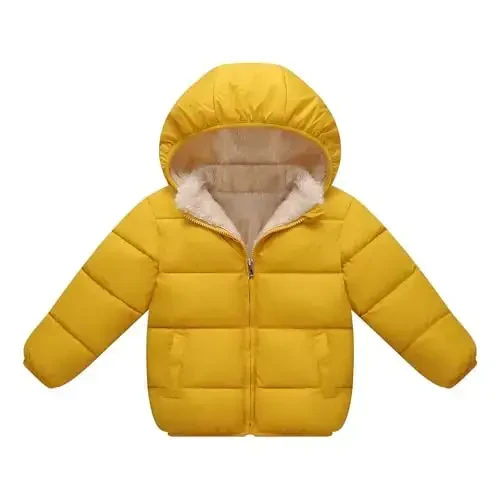 Toddler Baby Hooded Down Jacket Boys Girls Kids Thicken Warm Winter Coat Outerwear 1-7t 