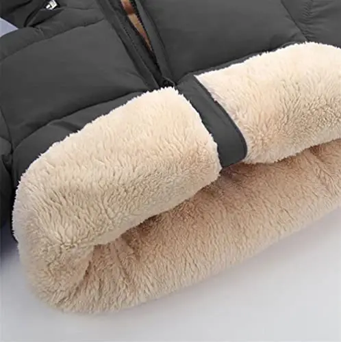 Toddler Baby Hooded Down Jacket Boys Girls Kids Thicken Warm Winter Coat Outerwear 1-7t - 5