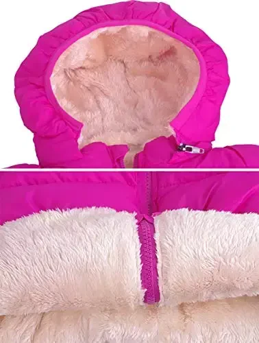 Toddler Baby Hooded Down Jacket Boys Girls Kids Thicken Warm Winter Coat Outerwear 1-7t - 5