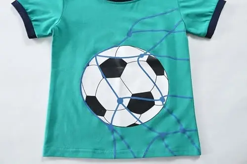 Toddler Boys Pajamas Short Sets Fire Truck Cotton 2 Piece Pjs Excavator Sleepwear Summer Clothes Kids Jammies Set Size 1-7T - 3