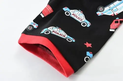 Toddler Boys Pajamas Short Sets Fire Truck Cotton 2 Piece Pjs Excavator Sleepwear Summer Clothes Kids Jammies Set Size 1-7T - 6