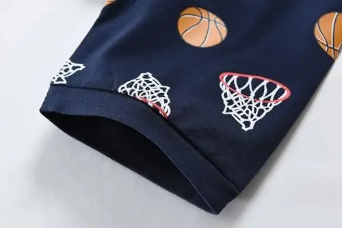 Toddler Boys Pajamas Short Sets Fire Truck Cotton 2 Piece Pjs Excavator Sleepwear Summer Clothes Kids Jammies Set Size 1-7T - 6