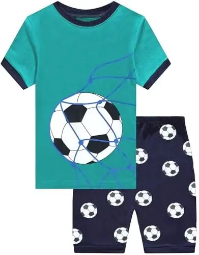 Toddler Boys Pajamas Short Sets Fire Truck Cotton 2 Piece Pjs Excavator Sleepwear Summer Clothes Kids Jammies Set Size 1-7T - Toddler