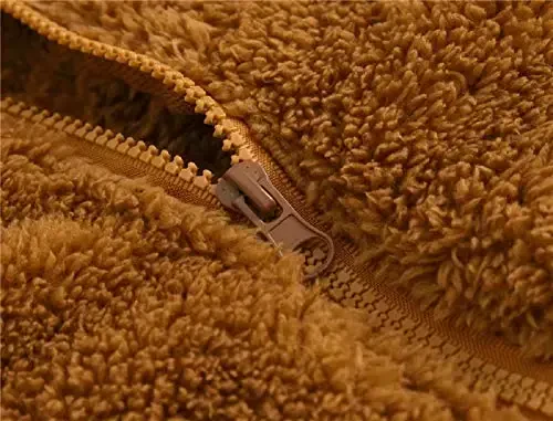 Toddler Girls Boys Fleece Hoody Jacket Zip Up Teddy Coat Warm Winter Outwear - 4