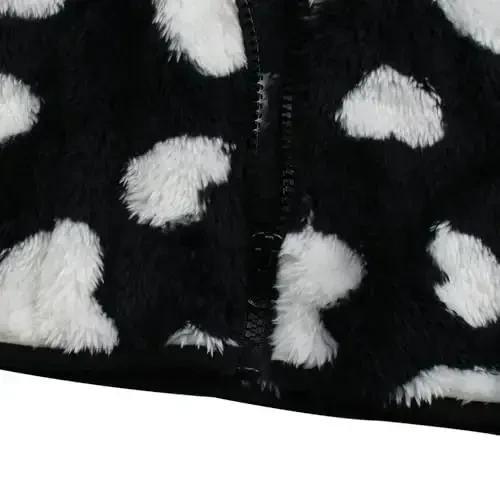 Toddler Girls Boys Fleece Hoody Jacket Zip Up Teddy Coat Warm Winter Outwear - 5