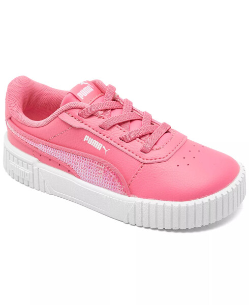 Toddler Girls Carina 2.0 Sparkle Casual Sneakers from Finish Line Pink, White - 1