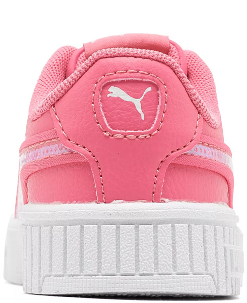 Toddler Girls Carina 2.0 Sparkle Casual Sneakers from Finish Line Pink, White - 4