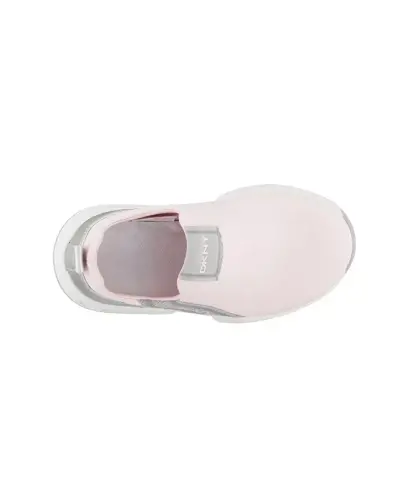 Toddler Girls Maddie Stripe Slip-On Padded Sneakers - Blush - 4