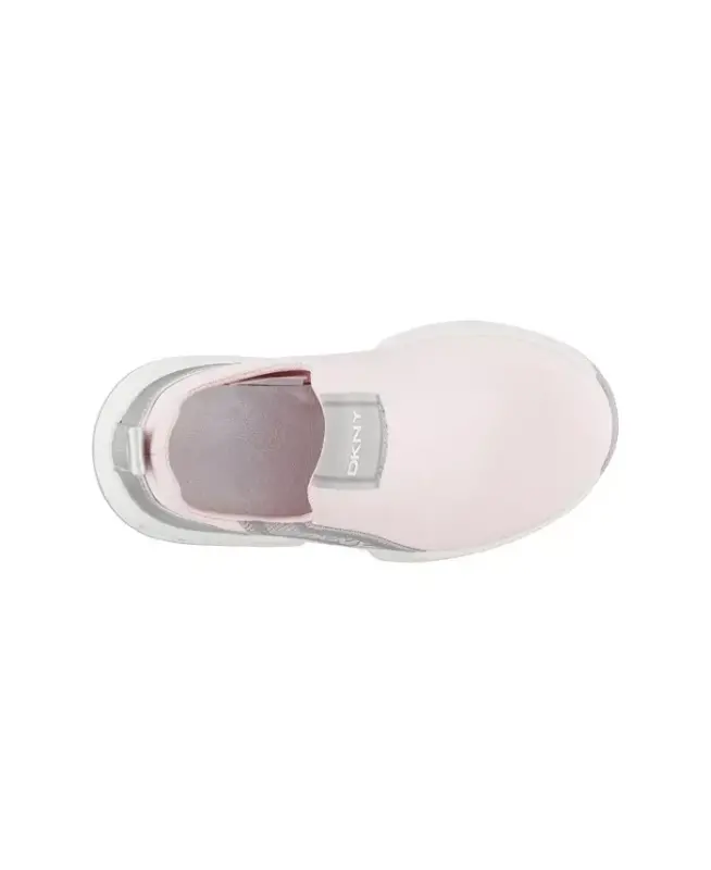 Toddler Girls Maddie Stripe Slip-On Padded Sneakers - Blush - 4