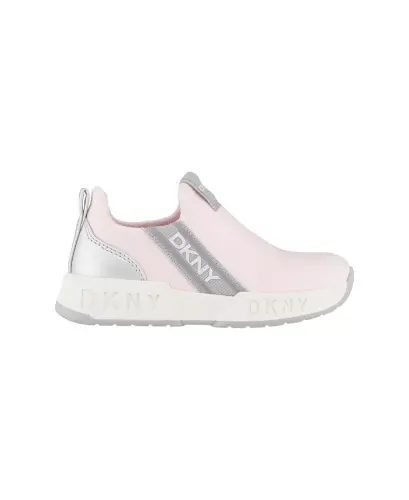 Toddler Girls Maddie Stripe Slip-On Padded Sneakers - Blush - DKNY (1)