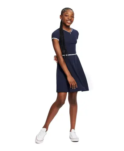 Toddler Girls Quarter Zip Dress - 4